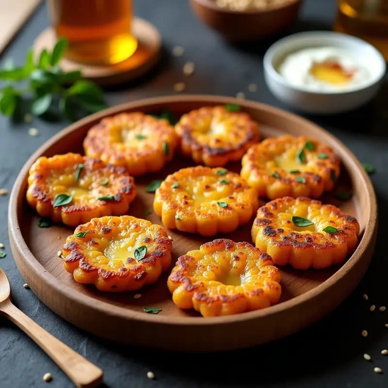 Tortitas de Calabaza y Zaatar: Receta en Airfryer Crujiente y Alta en Fibra