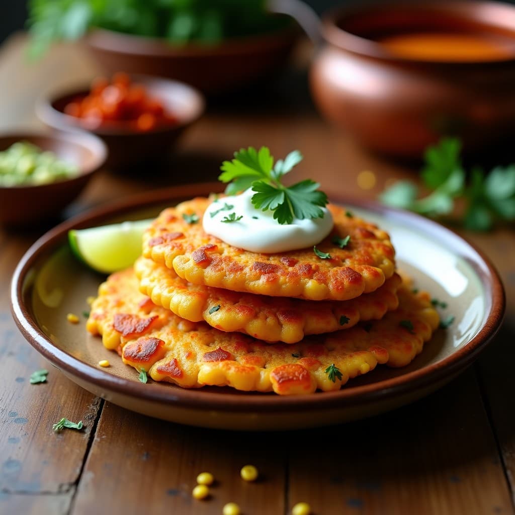 Tortitas de Camarones y Maíz con Chipotle: Receta Mexicana Alta en Proteína en Sartén