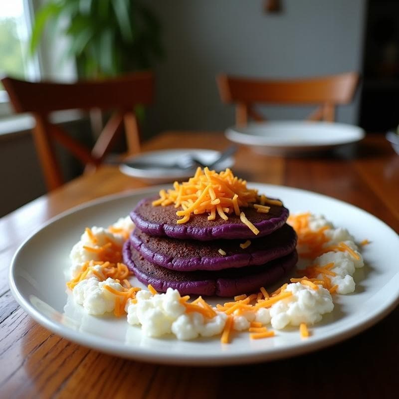 Tortitas de Camote Morado y Coco Rallado: Desayuno Sin Gluten en Airfryer