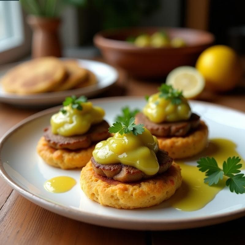 Tortitas de Camote Morado con Compota de Manzana Verde: Desayuno Keto y Sin Gluten