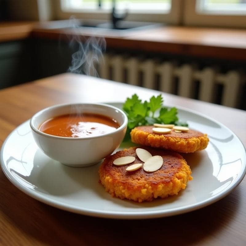 Tortitas de Camote y Quinoa con Salsa de Chipotle: Desayuno Mexicano en Airfryer