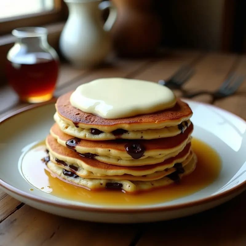 Tortitas de Chocolates y Queso Crema: Desayuno Dulce y Salado en Minutos