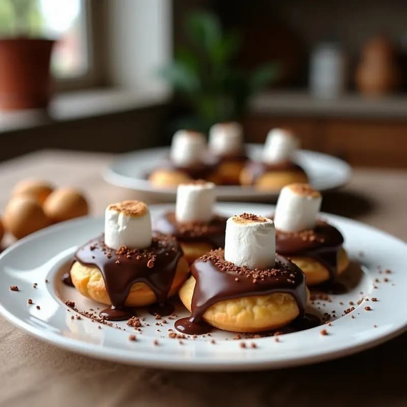Tortitas de Chocolate Rellenas de Nutella y Marshmallows: Desayuno para Engordar 5 Kilos