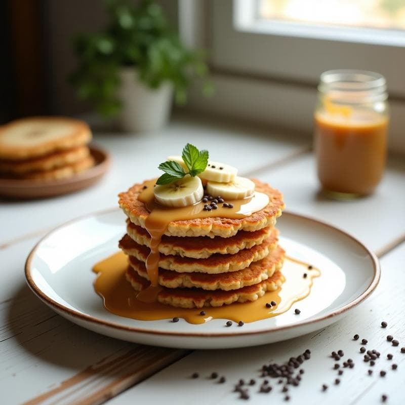 Tortitas de Arroz Inflado con Salsa de Cacahuete y Miel: Receta Rápida y Energética para Desayunar