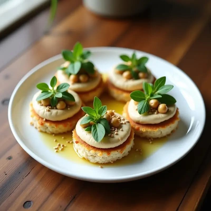 Tortitas de Arroz Integral con Hummus y Berros: Receta Rápida y Sin Gluten para Tupper