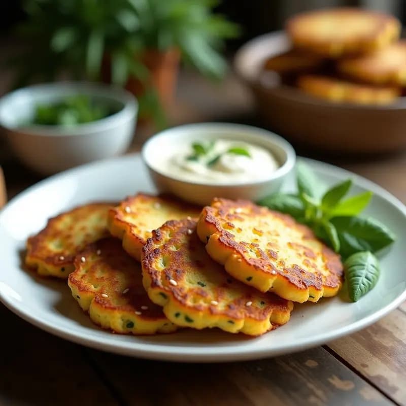 Tortitas de Calabacín Sin Huevo: Receta en Airfryer Crujientes y Altas en Proteína