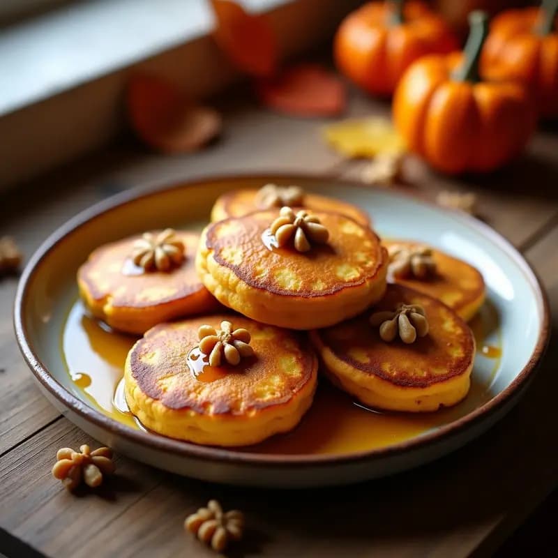 Tortitas de Calabaza Asadas con Miel de Caña: Receta de Otoño en 30 Minutos