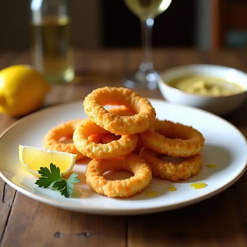 Tortitas de Calamar Rebozadas: Receta Crujiente y Express con Salsa Alioli