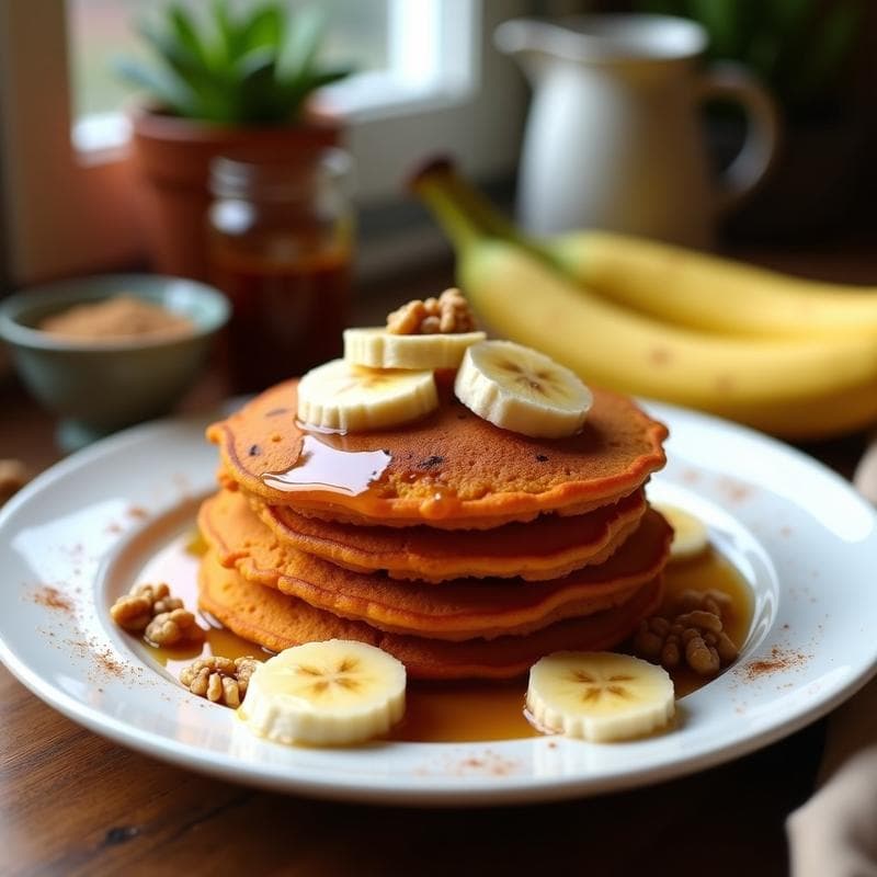 Tortitas de Camote y Avena: Receta Sin Huevo y Alta en Fibra para Desayunos Saludables