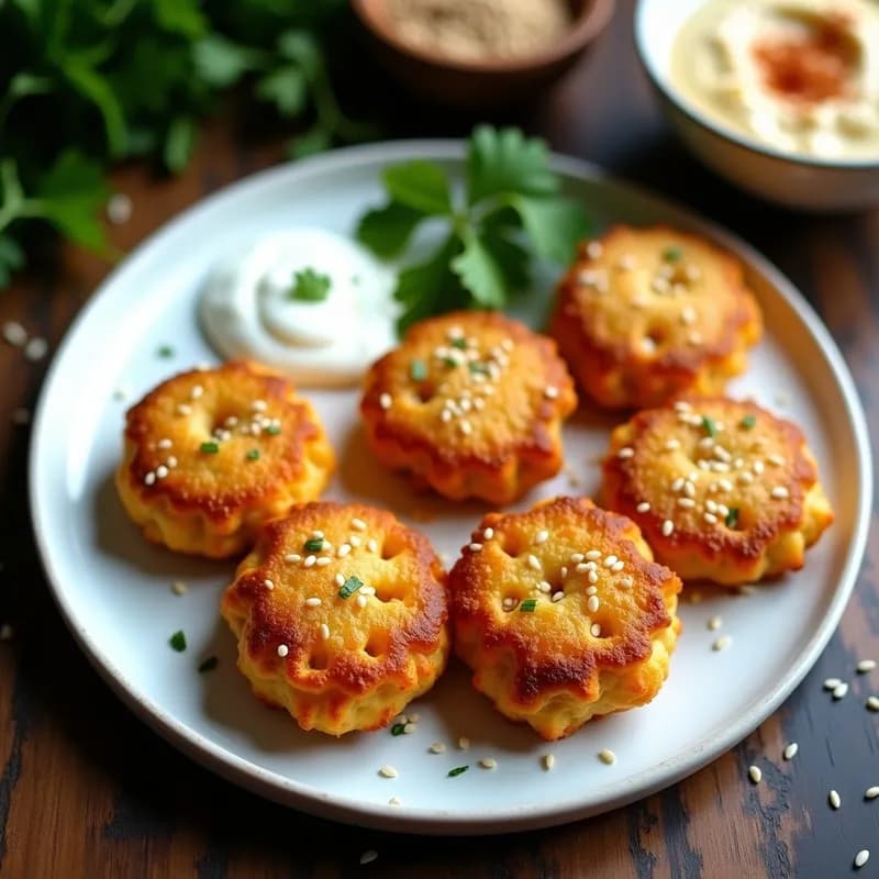 Tortitas de Garbanzo Especiadas: Receta Crujiente en Airfryer sin Aceite