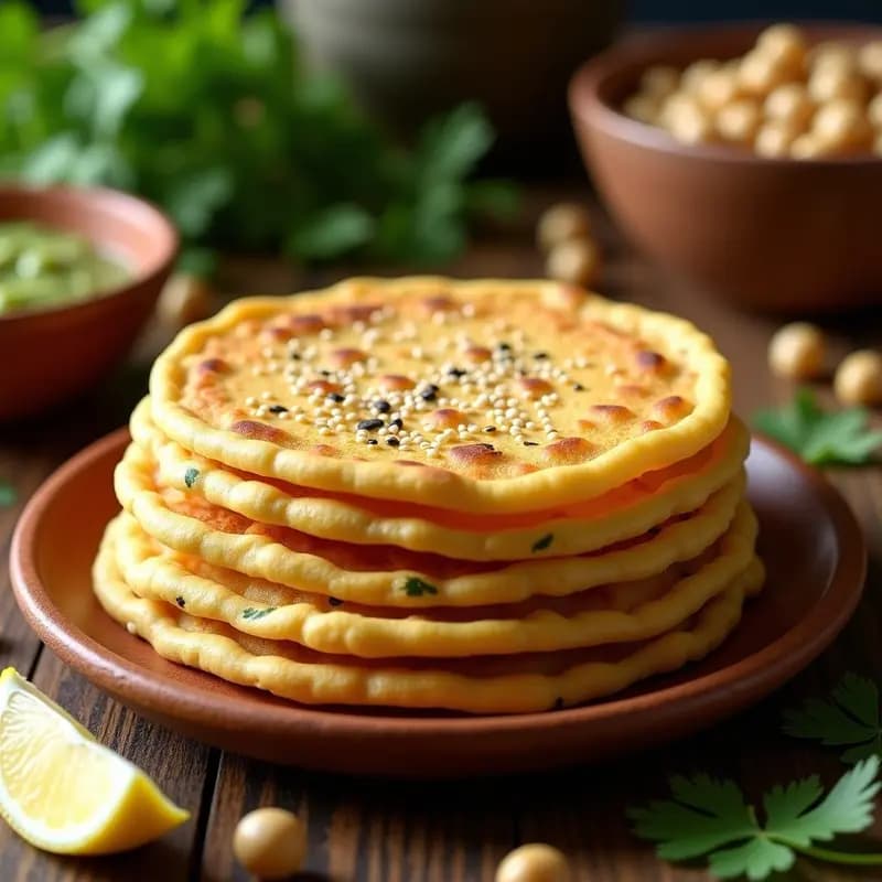Tortitas de Garbanzos Pakistaníes: Receta de Chana Chilla Express y Sin Gluten
