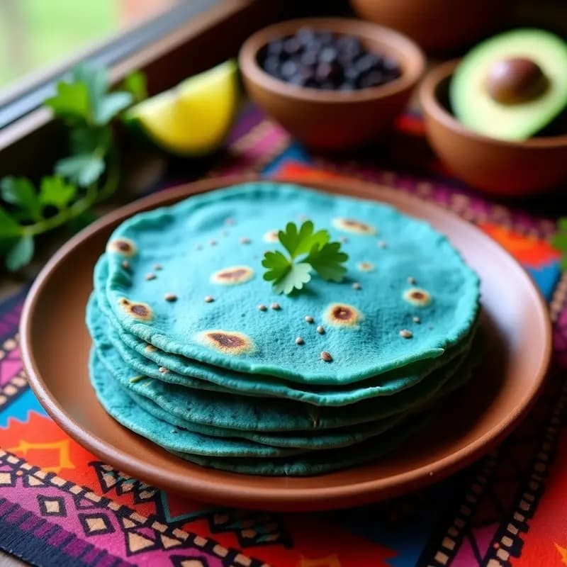 Tortitas de Maíz Azul Veganas: Receta Tradicional Sin Gluten y Alta en Proteína