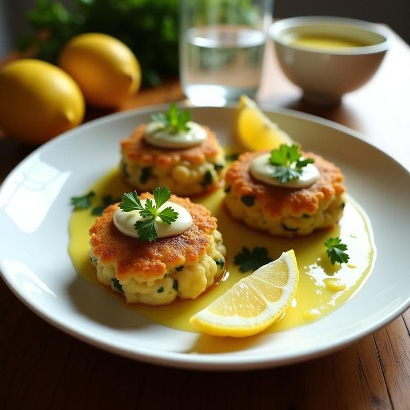 Tortitas de Espaguetis de Mar con Algas y Salsa de Limón: Receta ensoleada y Sin Carbohidratos
