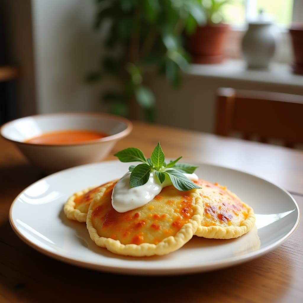 Tortitas de Espinaca y Feta con Salsa de Yogur: Desayuno Mediterráneo en 15 Minutos