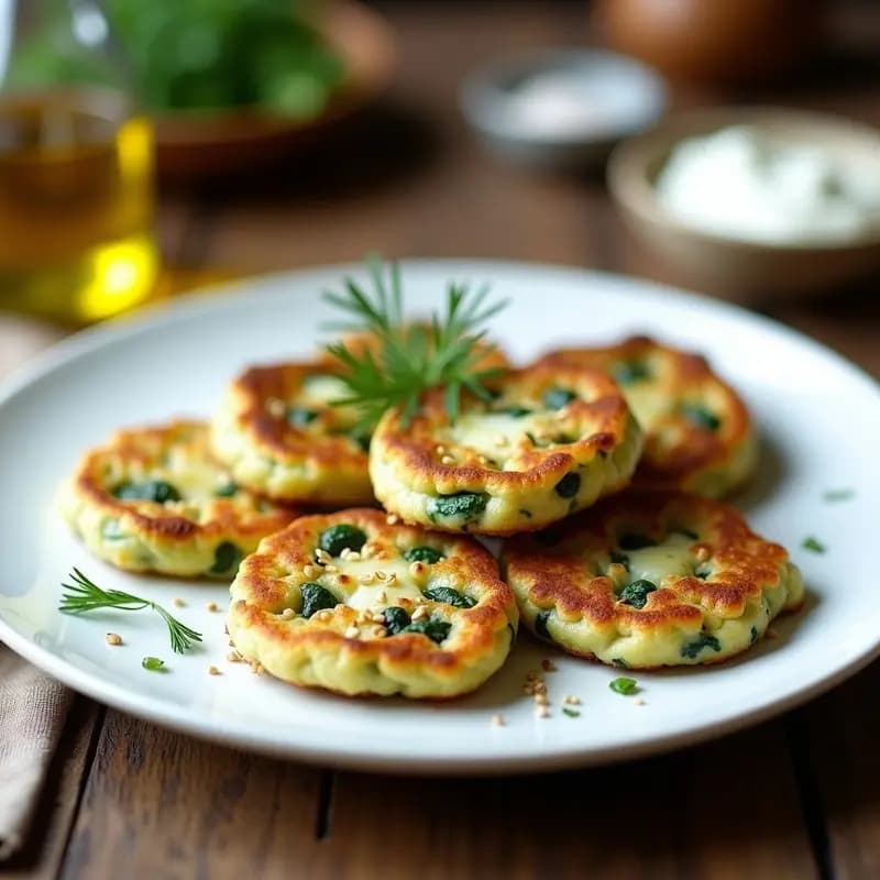 Tortitas de Espinaca y Queso de Oveja: Receta Griega en Olla Express para Tupper