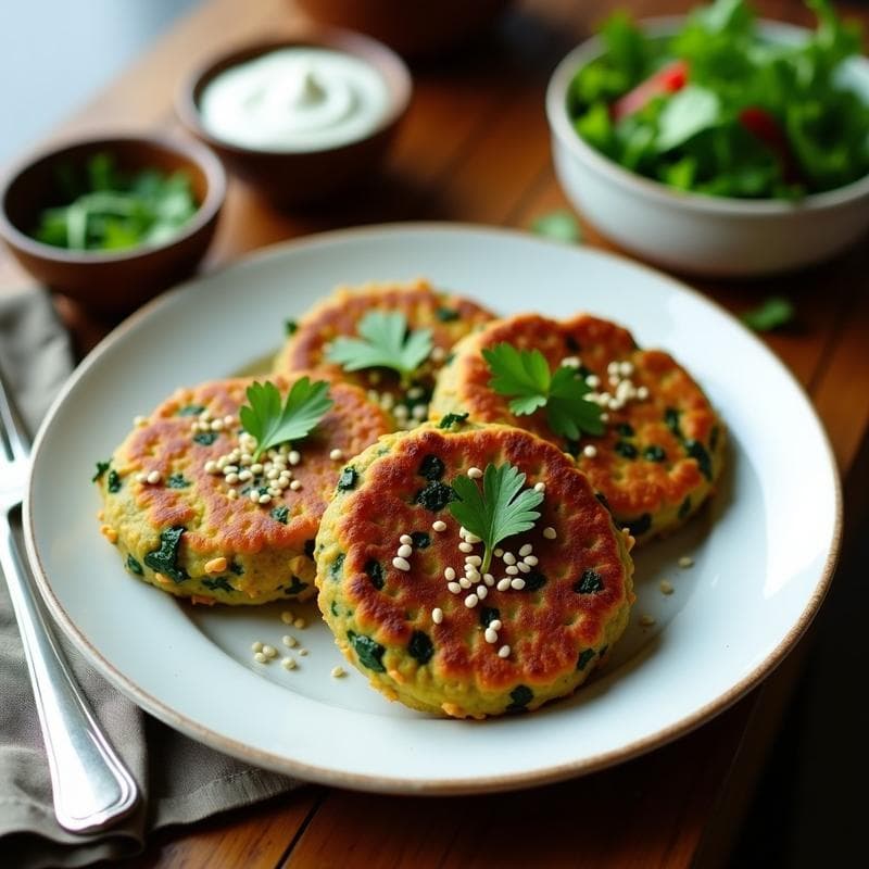 Tortitas de Espinaca y Tofu Ahumado: Receta en Airfryer con Máximo Sabor y Proteína