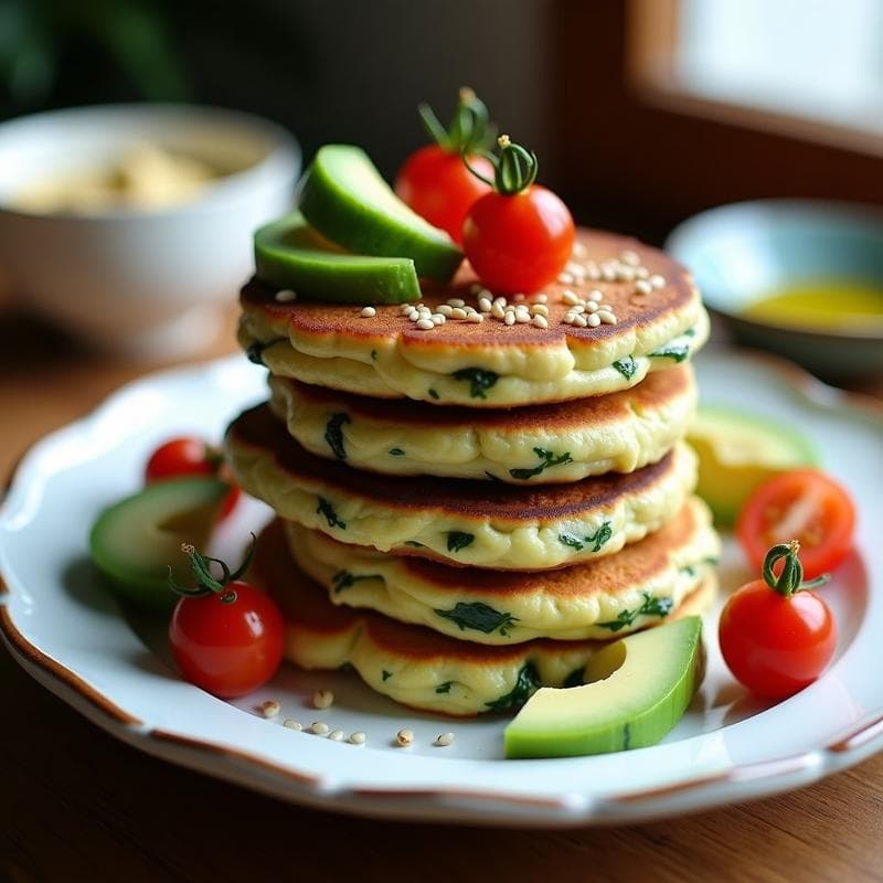 Tortitas de Espinaca y Tofu Veganas: Receta Alta en Proteína y Sin Gluten en 20 Minutos