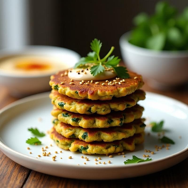 Tortitas de Espinacas y Garbanzo: Receta Sin Huevo Alta en Proteína en 20 Minutos