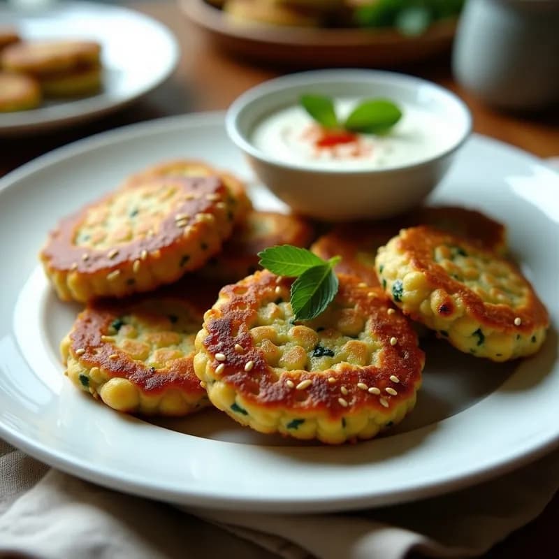 Tortitas de Espinacas y Garbanzos: Receta Crujiente en Airfryer en 15 Minutos