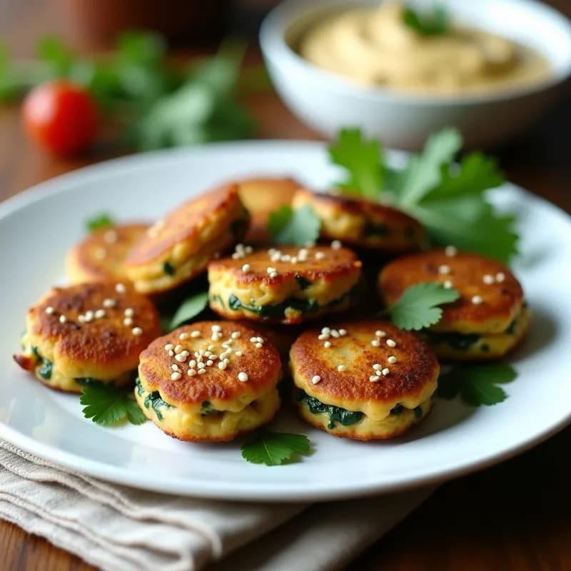Tortitas de Espinacas y Garbanzos: Sin Harina y Altas en Proteína