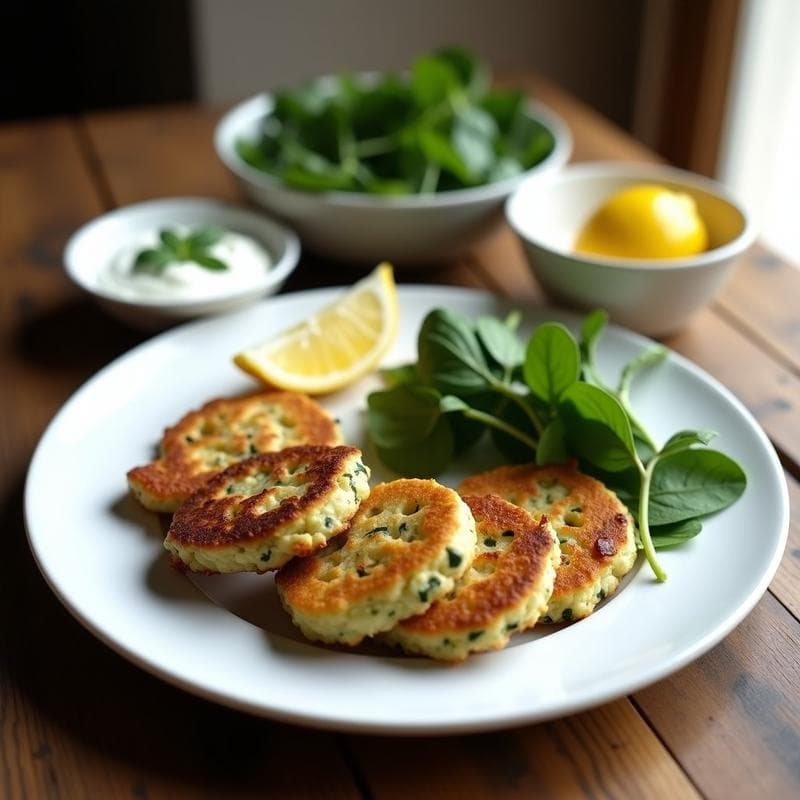 Tortitas de Espinacas y Queso Halloumi: Desayuno Keto Crujiente en Sartén