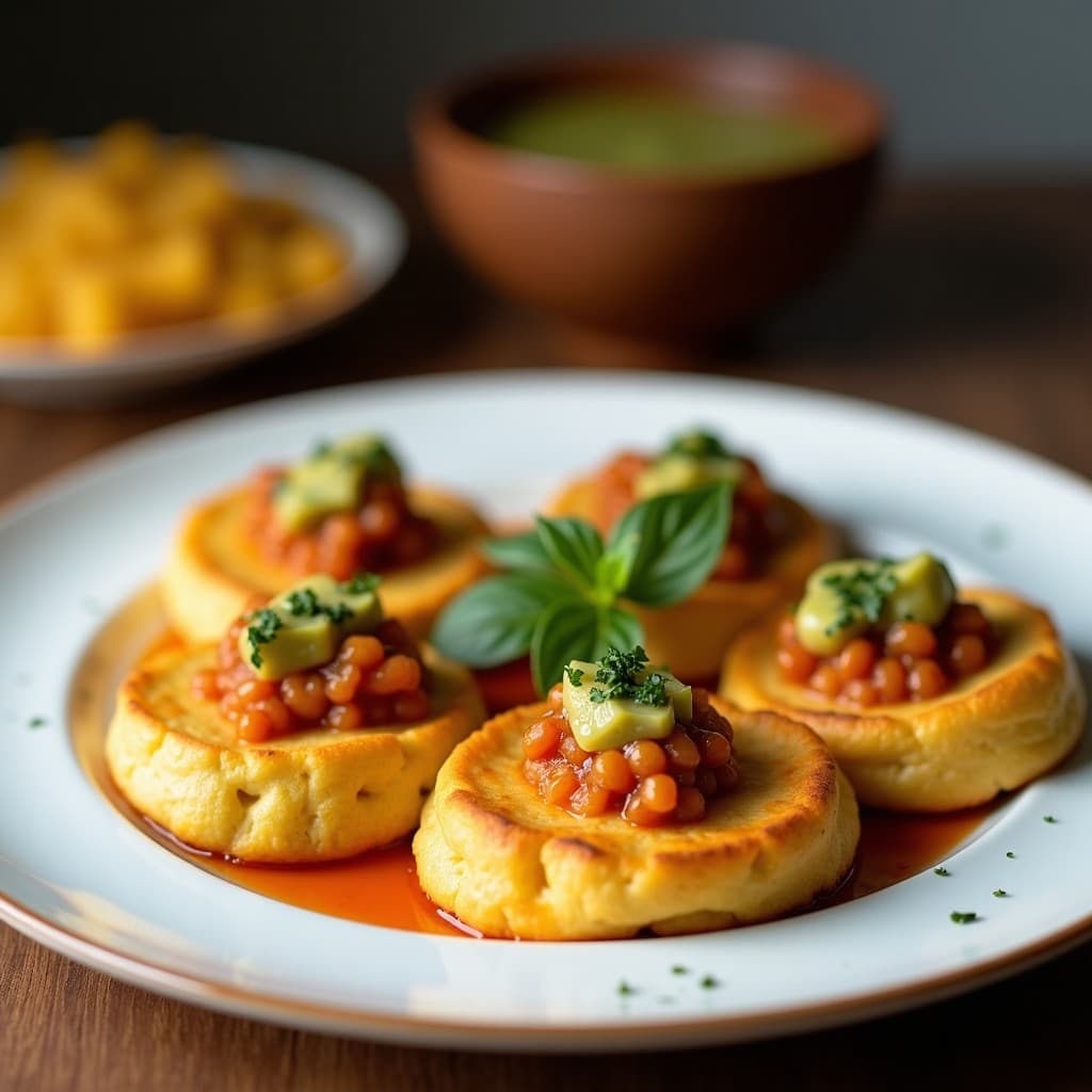 Tortitas de Harina de Garbanzo y Alcachofa con Salsa de Limón: Desayuno Mediterráneo Sin Gluten