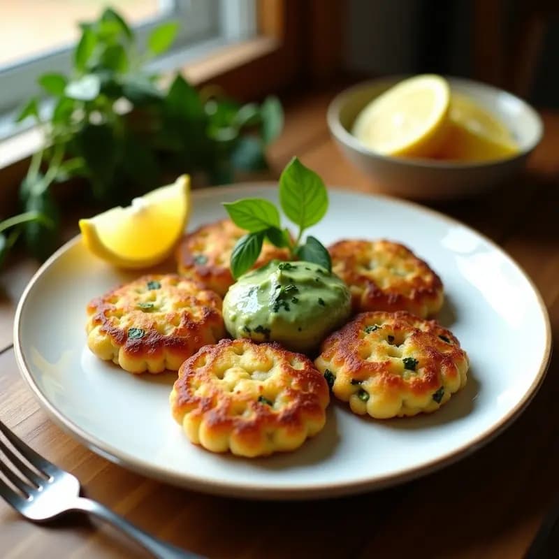 Tortitas de Harina de Garbanzo y Espárragos con Salsa de Hierbas: Receta Italiana Keto en 15 Minutos
