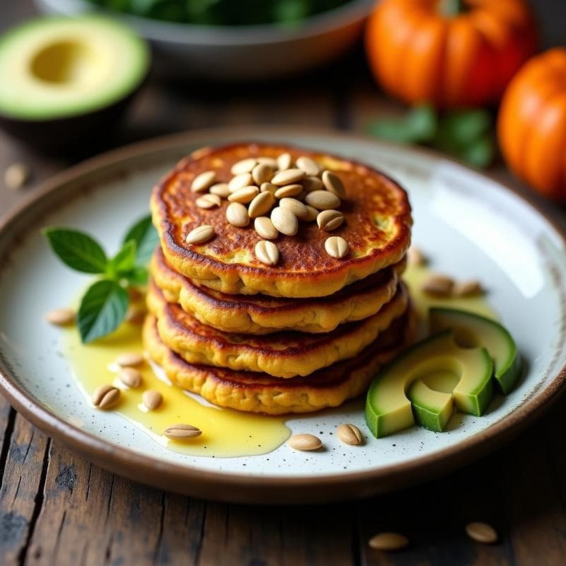 Tortitas de Harina de Banana y Semillas de Calabaza: Desayuno Keto y Sin Gluten