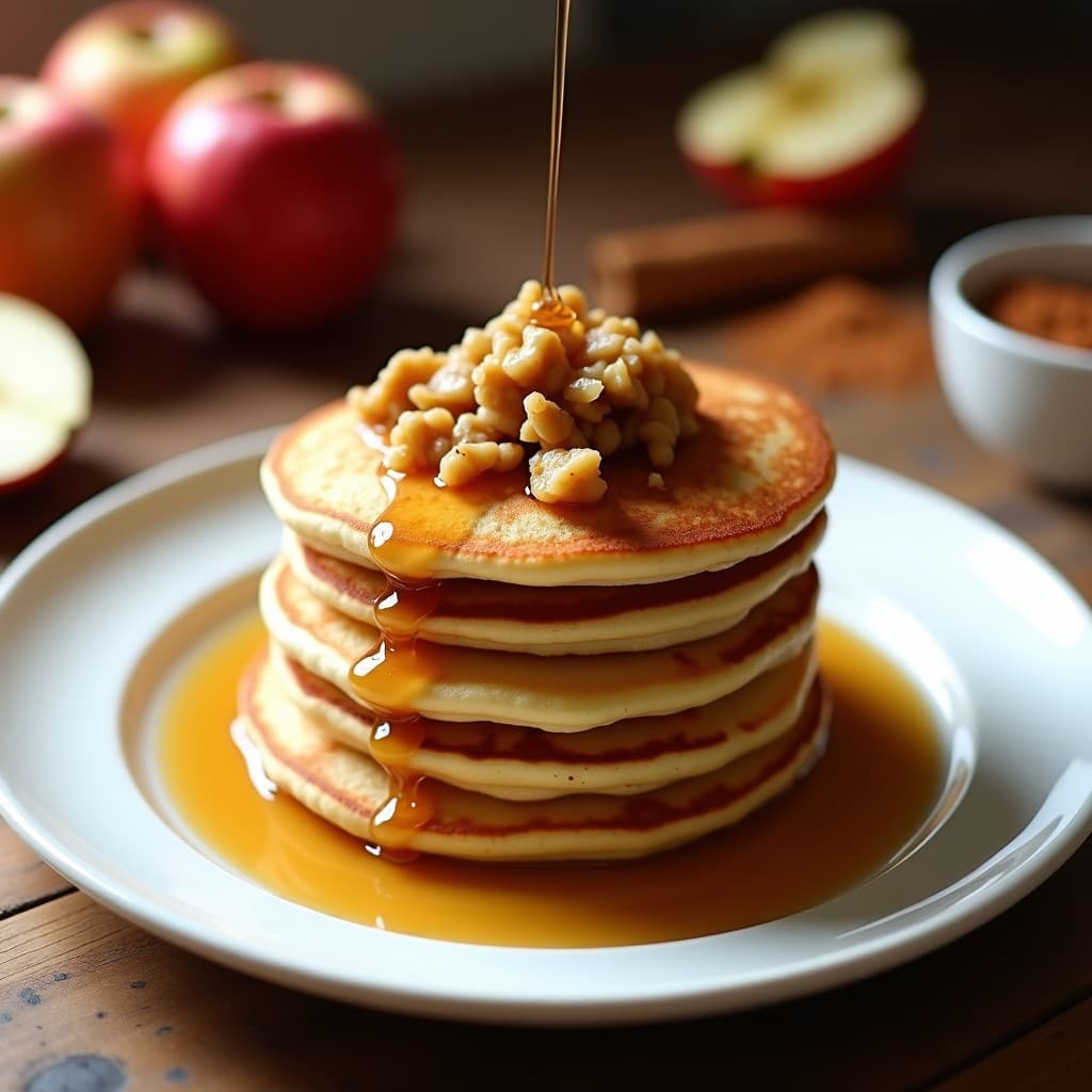 Tortitas de Harina de Castaña y Manzana: Desayuno Francés Sin Gluten y Vegano