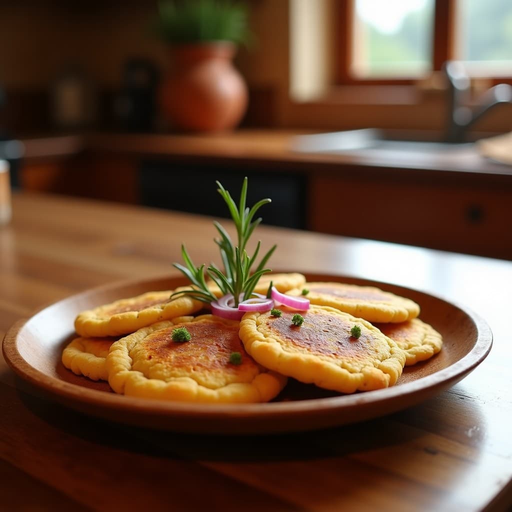 Tortitas de Harina de Garbanzo con Aceite de Oliva y Romero: Desayuno Andaluz Keto