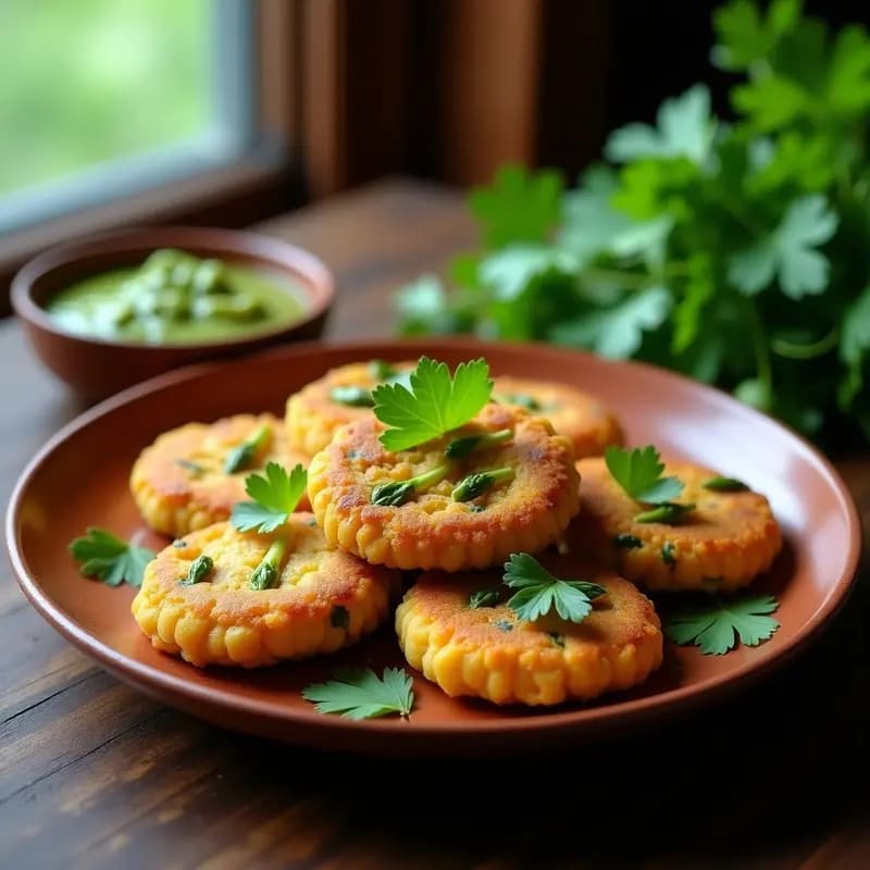 Tortitas de Harina de Garbanzo y Espárragos: Desayuno Indio Keto Sin Harina de Trigo