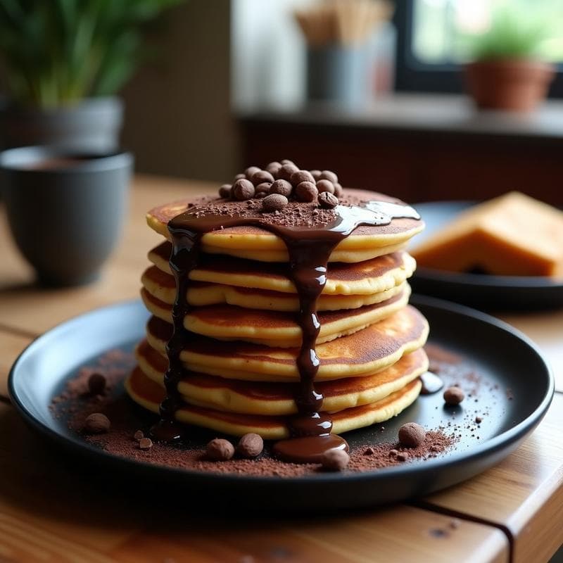 Tortitas de Harina de Grillo y Chocolate: Desayuno Futurista Alto en Proteína y Sin Gluten
