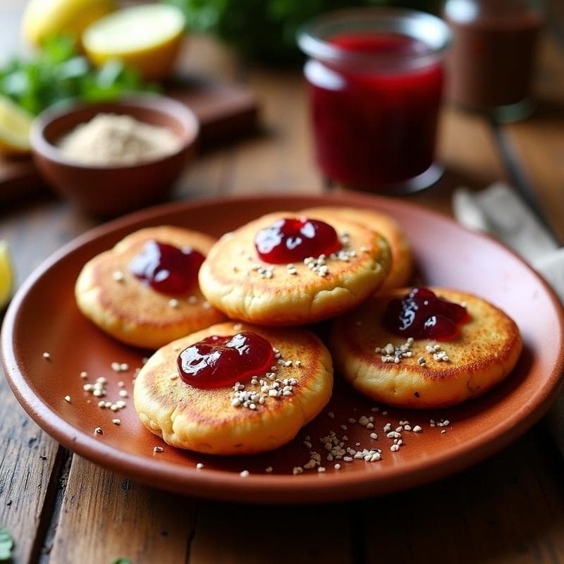 Tortitas de Harina de Grillo con Mermelada de Arándanos: Snack Mexicano Alto en Proteína