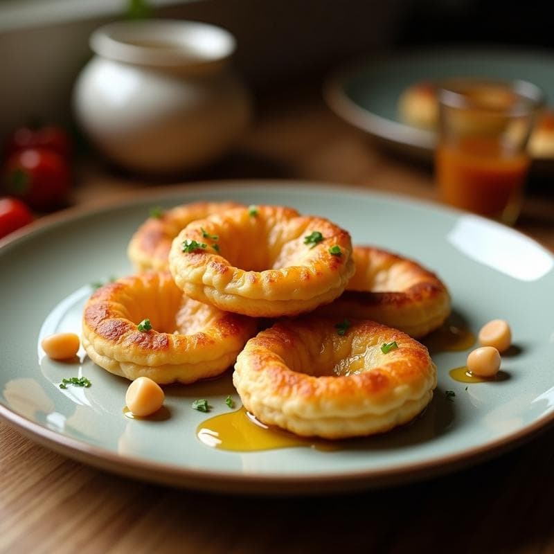 Tortitas de Harina de Sorgo y Higos Frescos: Desayuno Sin Gluten con Miel de Dátiles