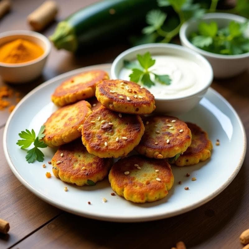 Tortitas de Lentejas Rojas y Calabacín: Desayuno Vegano Sin Gluten y Sin Horno