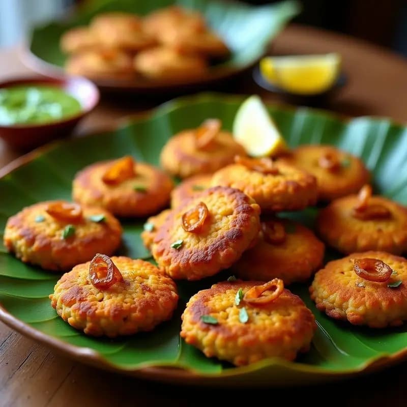 Tortitas de Lentejas Rojas y Filmejantes de Cebolla: Receta Esperanza de la India Vegana y Crujiente