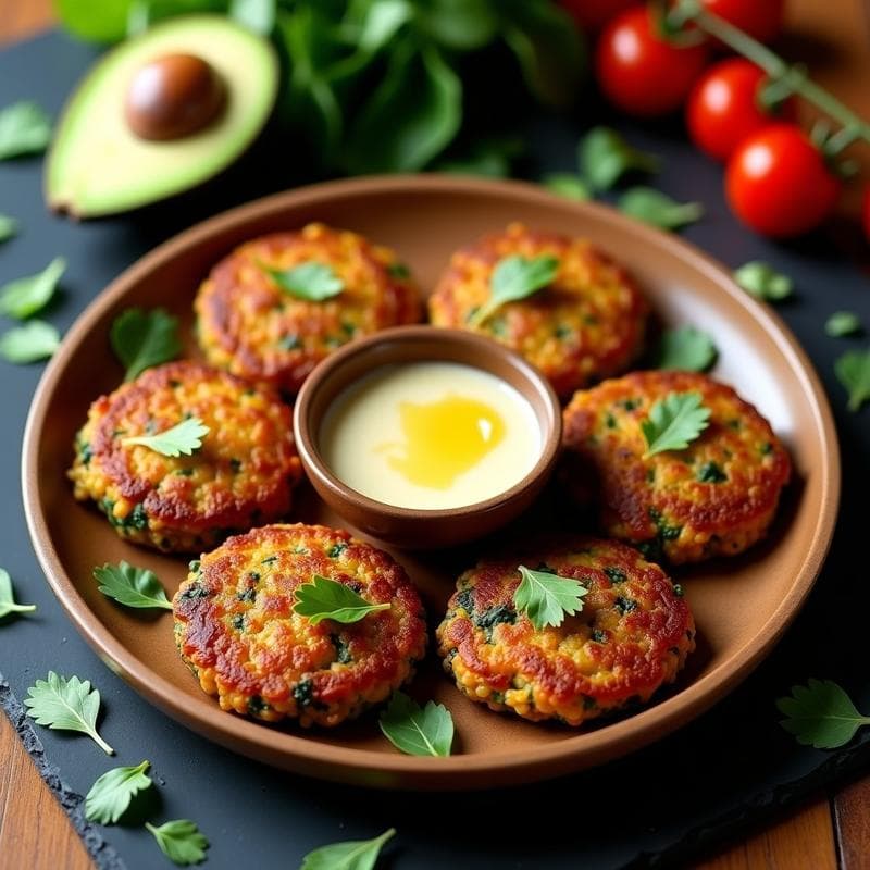 Tortitas de Lentejas Rojas y Espinacas: Desayuno Vegano y Alta en Hierro en Airfryer