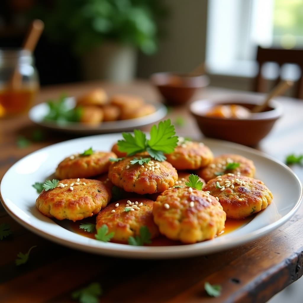 Tortitas de Lentejas Rojas y Semillas de Cilantro: Receta India en Airfryer Sin Aceite