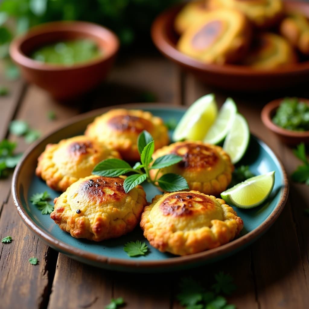 Tortitas de Maíz Azul con Relleno de Hongos Portobello y Epazote: Receta Mexicana Sin Trigo