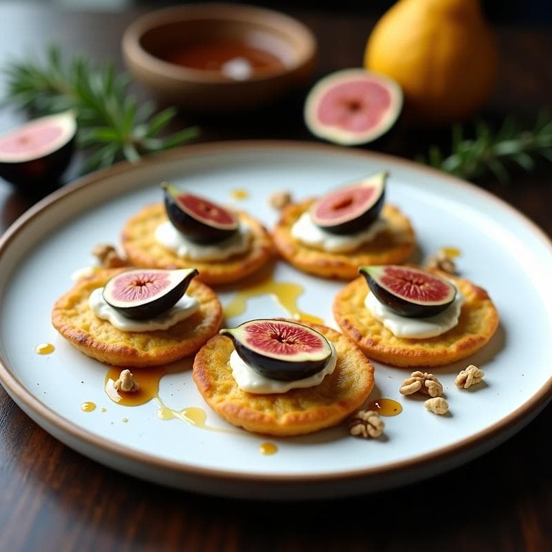 Tortitas de Maíz Azules con Higos y Queso de Cabra: Receta Mexicana Dulce-Salada