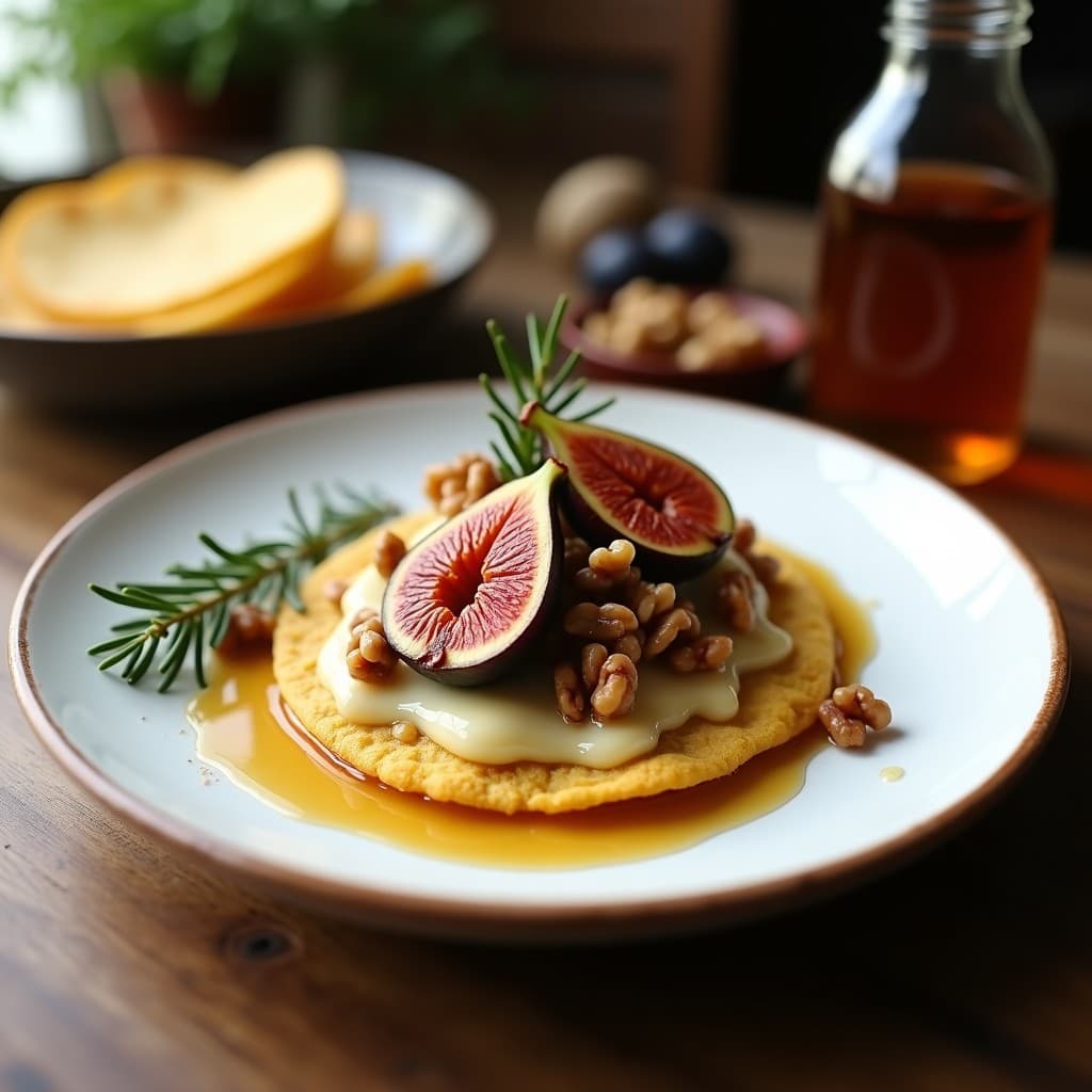 Tortitas de Maíz con Higos Asados y Queso de Oveja: Receta de Desayuno Whether o Salado