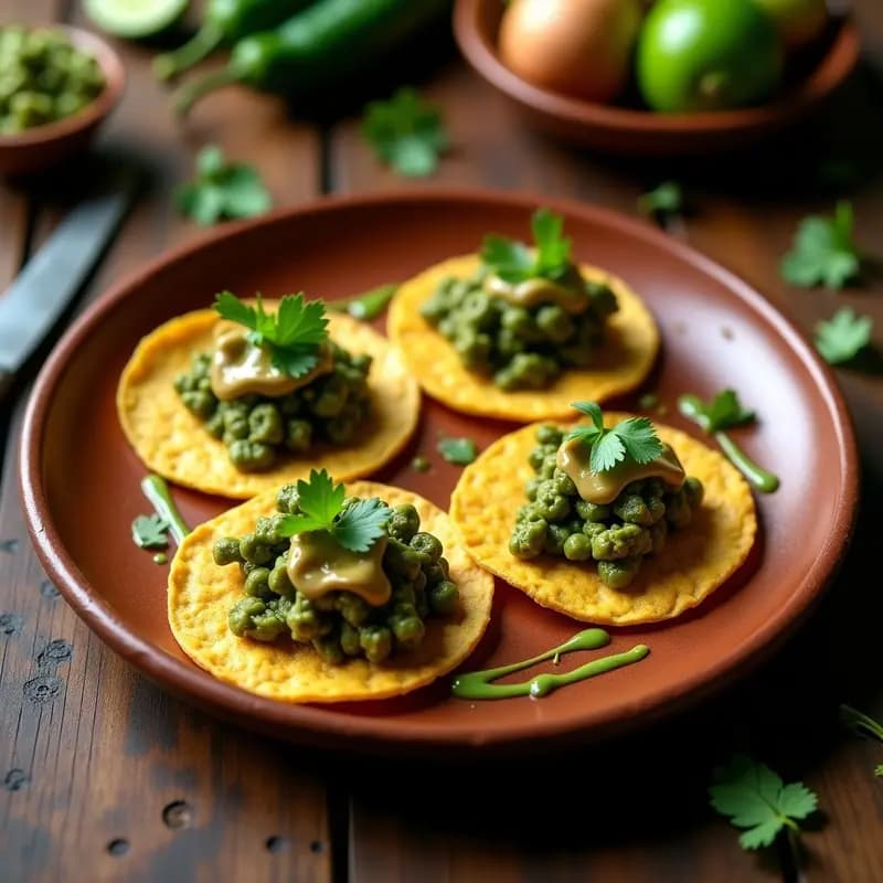Tortitas de Maíz con Huitenlache y Nopales: Receta Prehispánica Mexicana Vegana