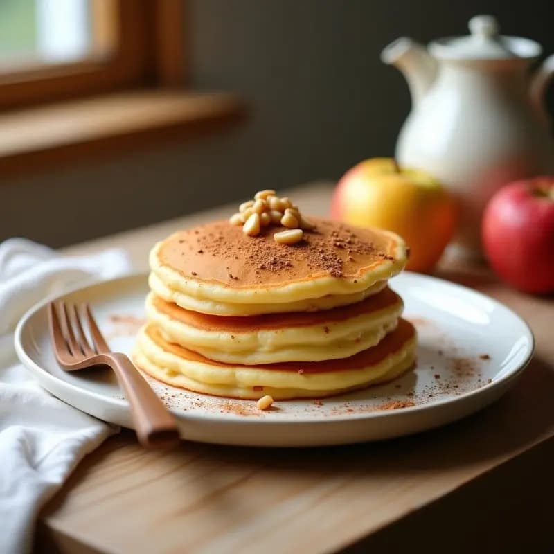 Tortitas Holandesas de Manzana y Canela: Desayuno Sin Azúcar y Sin Lactosa