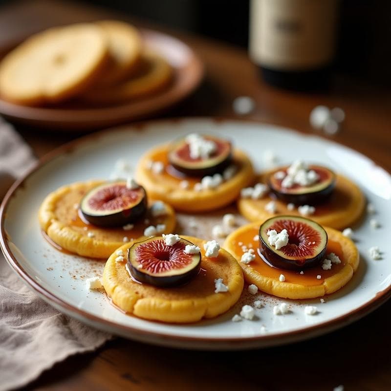 Tortitas de Maíz Azul con Higos Caramelizados: Receta Mexicana Dulce y Salada