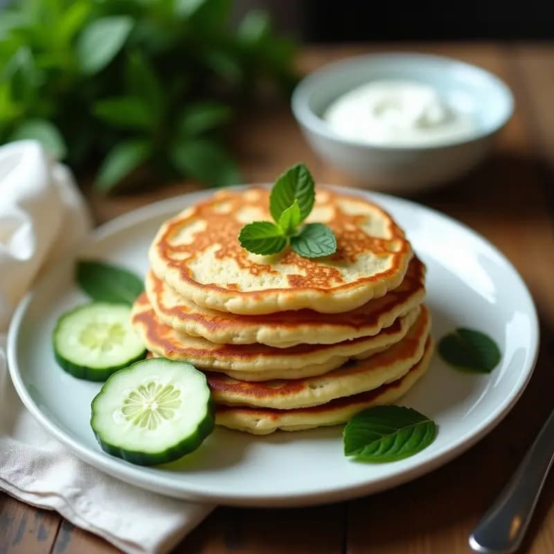 Tortitas de Pepino y Yogur: Receta Sin Harina y Sin Azúcar en 15 Minutos