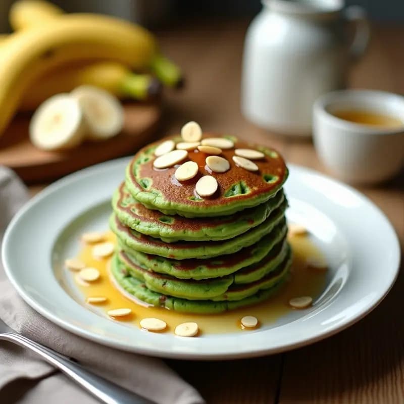 Tortitas de Espinaca y Plátano: Receta Alta en Proteína para Desayuno Energético