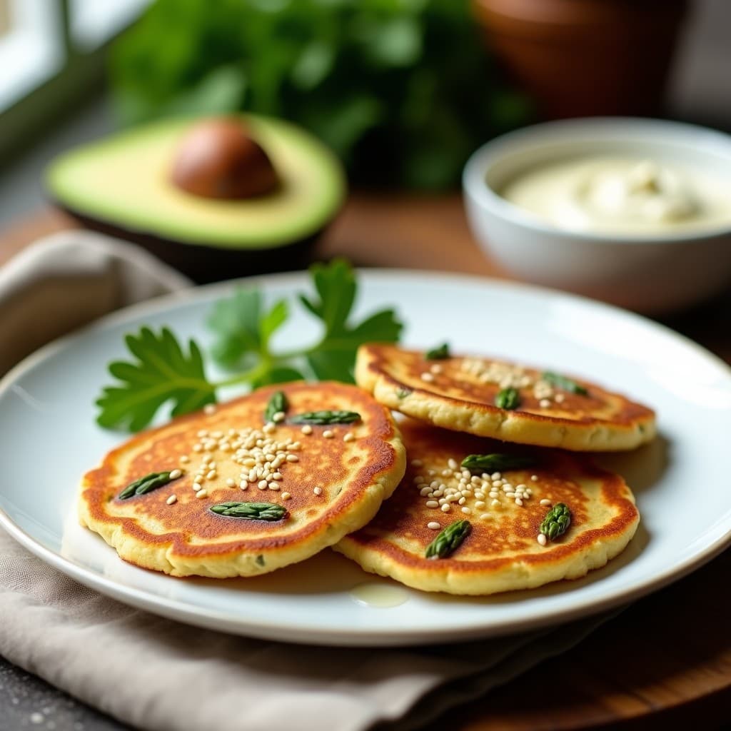 Tortitas de Proteína de Guisante y Espárragos: Desayuno Keto y Sin Gluten en Airfryer