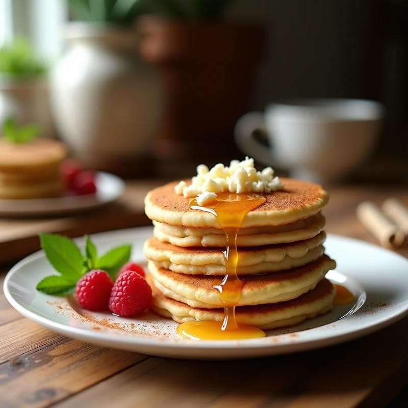 Tortitas de Queso Fresco y Miel con Harina de Trigo Sarraceno: Receta Sin Gluten en 15 Minutos