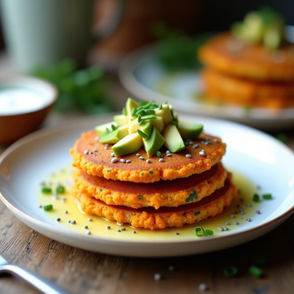 Tortitas de Quinoa y Zanahoria Rallada: Desayuno Keto y Sin Gluten en Sartén