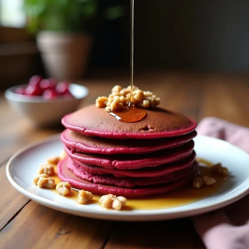 Tortitas de Remolacha y Chocolate Veganas: Receta Sin Harina y Alta en Fibra